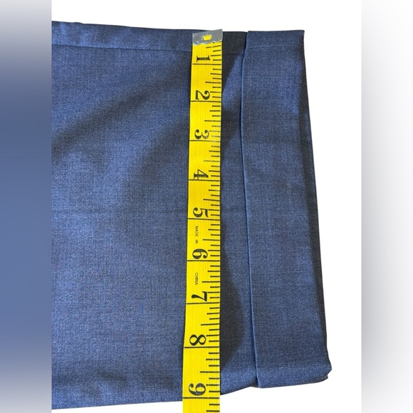 Lauren Ralph Lauren Pants Mens 36W X 30L Charcoal Blue Herringbone Straight Leg - Picture 9 of 10